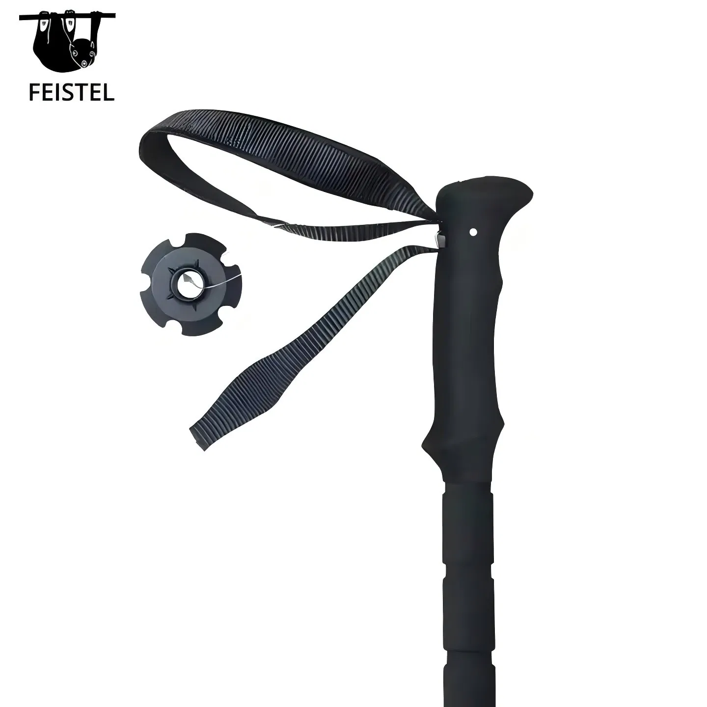 High Quality Anti Shock EVA Telescopic Fiber Aluminum PP Handle Extendable Carbon Trekking Pole