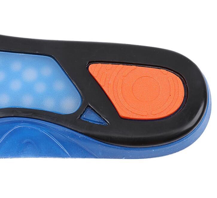 Soft Comfortable Arch Support Shock Absorption Gel Sport Massage Antislip Man and Women Silicon Insole