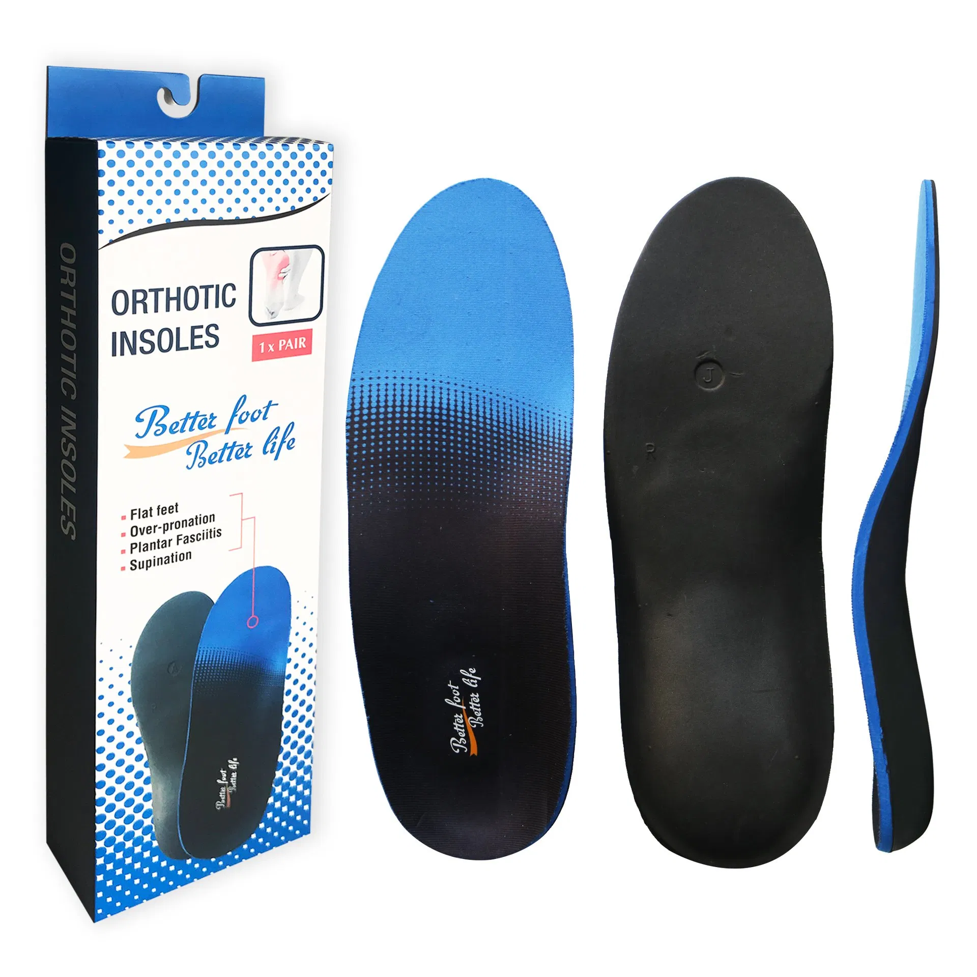 Plantar Fasciitis Flat Feet Insoles Arch Supports Orthotics Insoles
