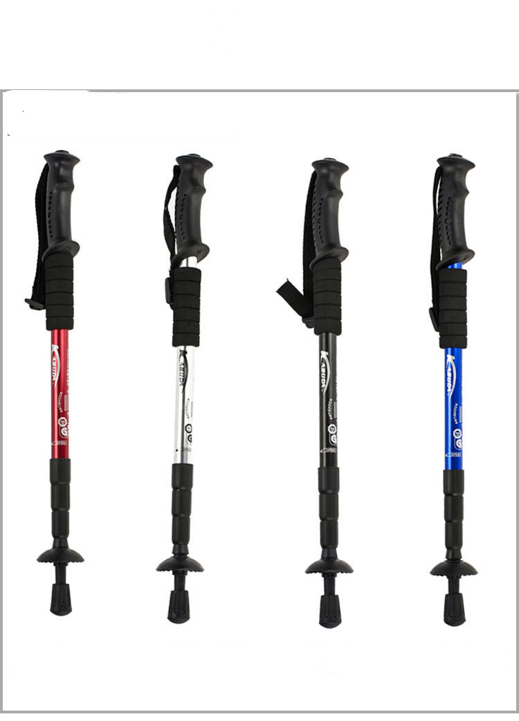 135cm Light Aluminum Telescopic Anti Shock Hiking Pole Walking Sticks Trekking Poles