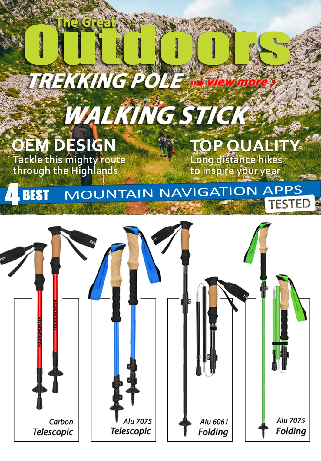 Nordic Walking Trekking Poles