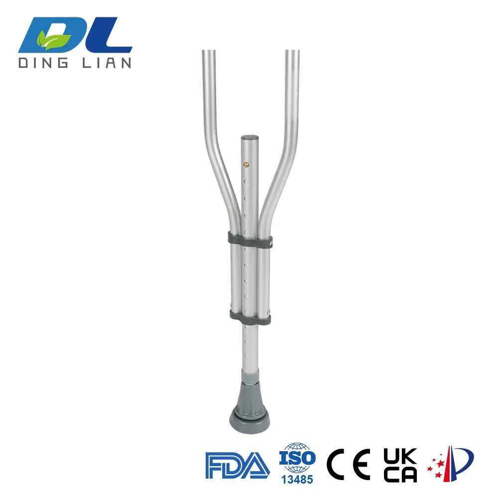 Lightweight Medical Crutches for Adults - Comfort-Fit Adjustable Underarm Crutches with Durable Aluminum Frame