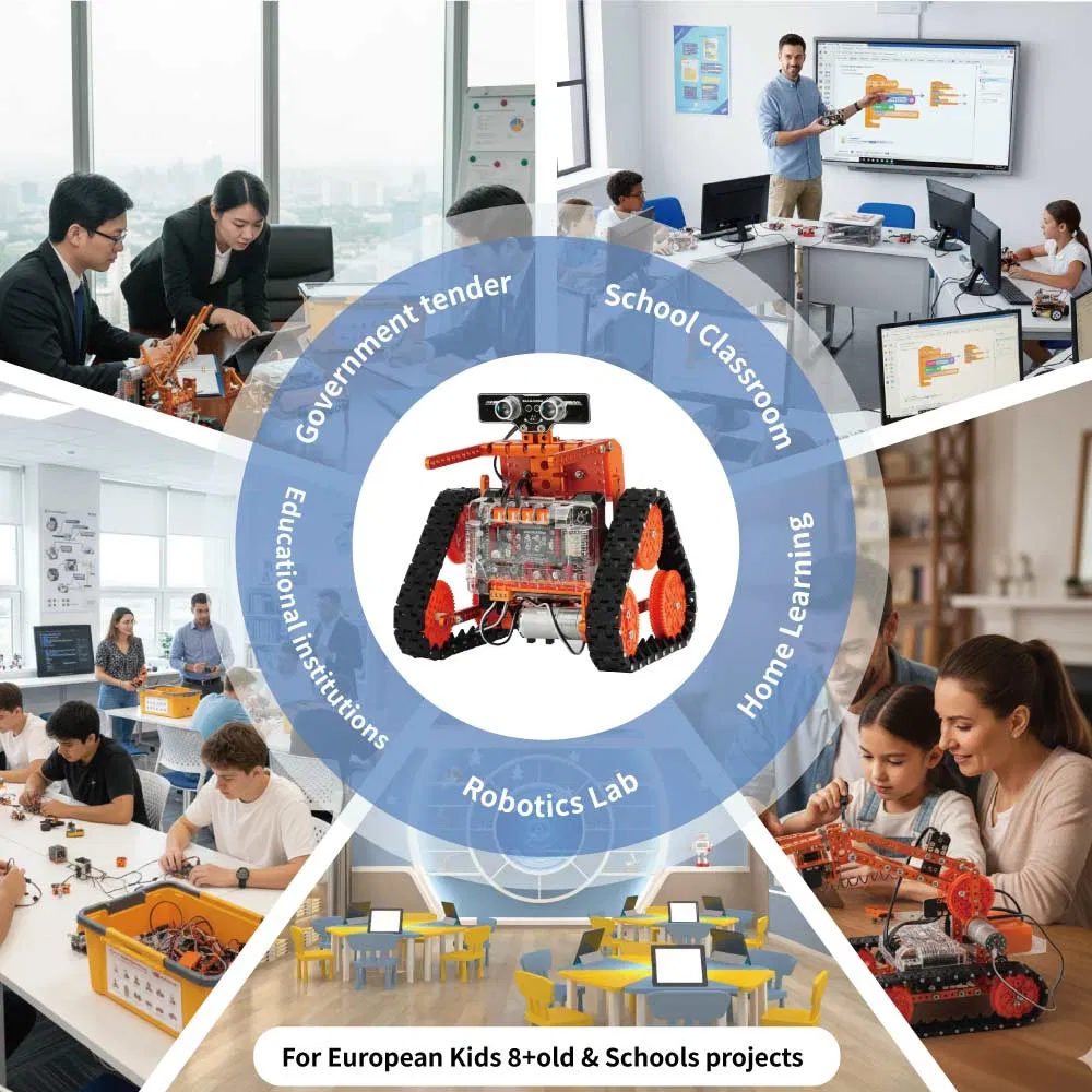 Robust Metal DIY Robot Maker Project Laboratory Gear Advanced Teaching Programming Aid