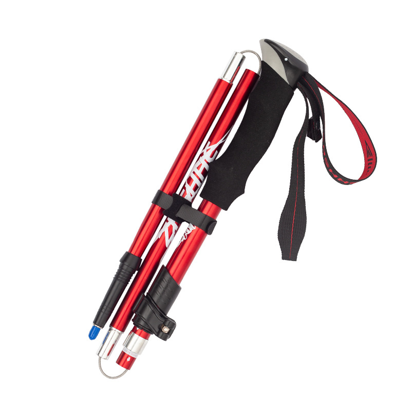 Compact Custom Foldable Aluminum Hiking Poles for Backpacking