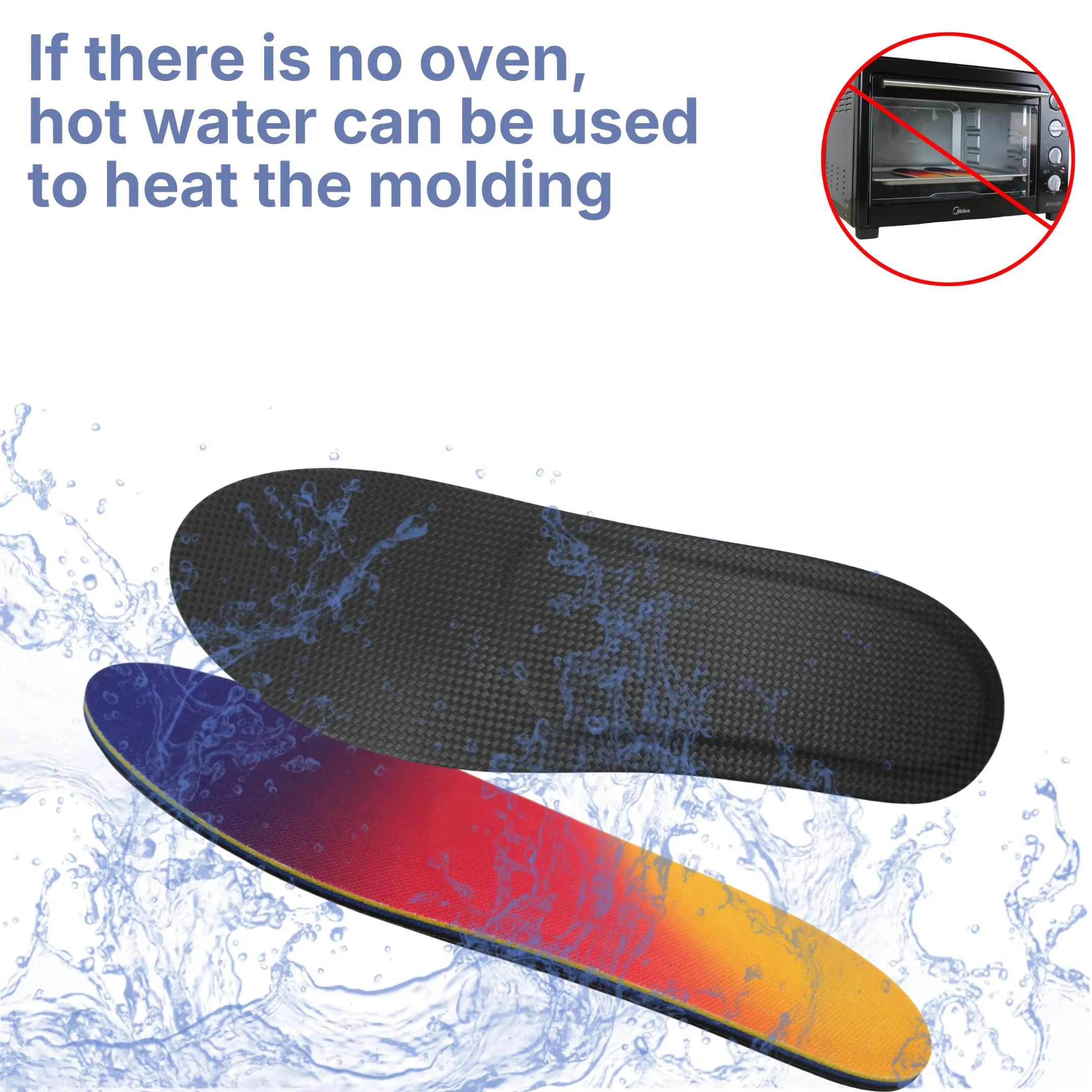Adjustable Heated Moldable Insoles Custom Orthotics Flat Feet High Arch Insoles