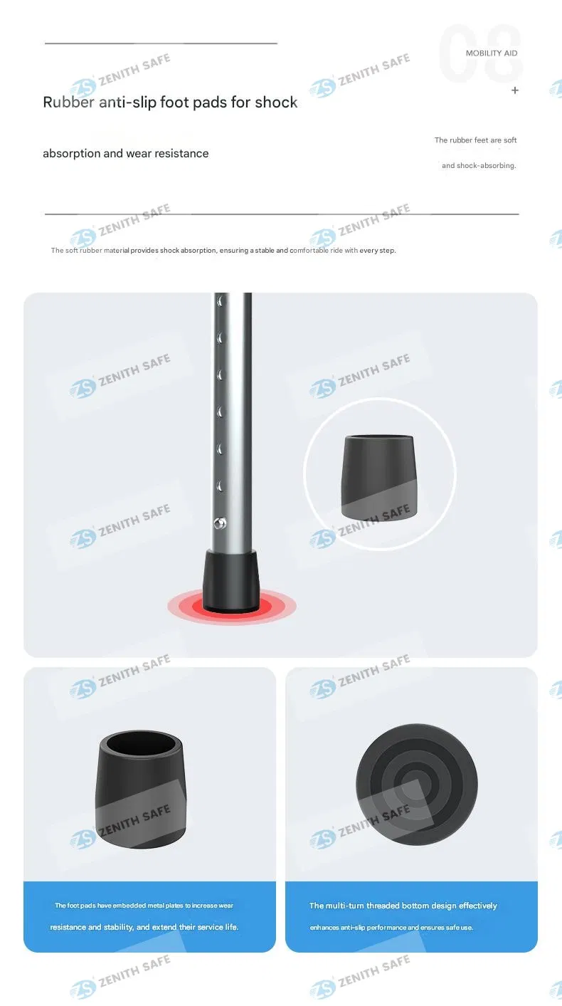 Folding Medical Adjustable Light Weight Mobility Adult Elderly Walking Wheel Walker for Disabled People