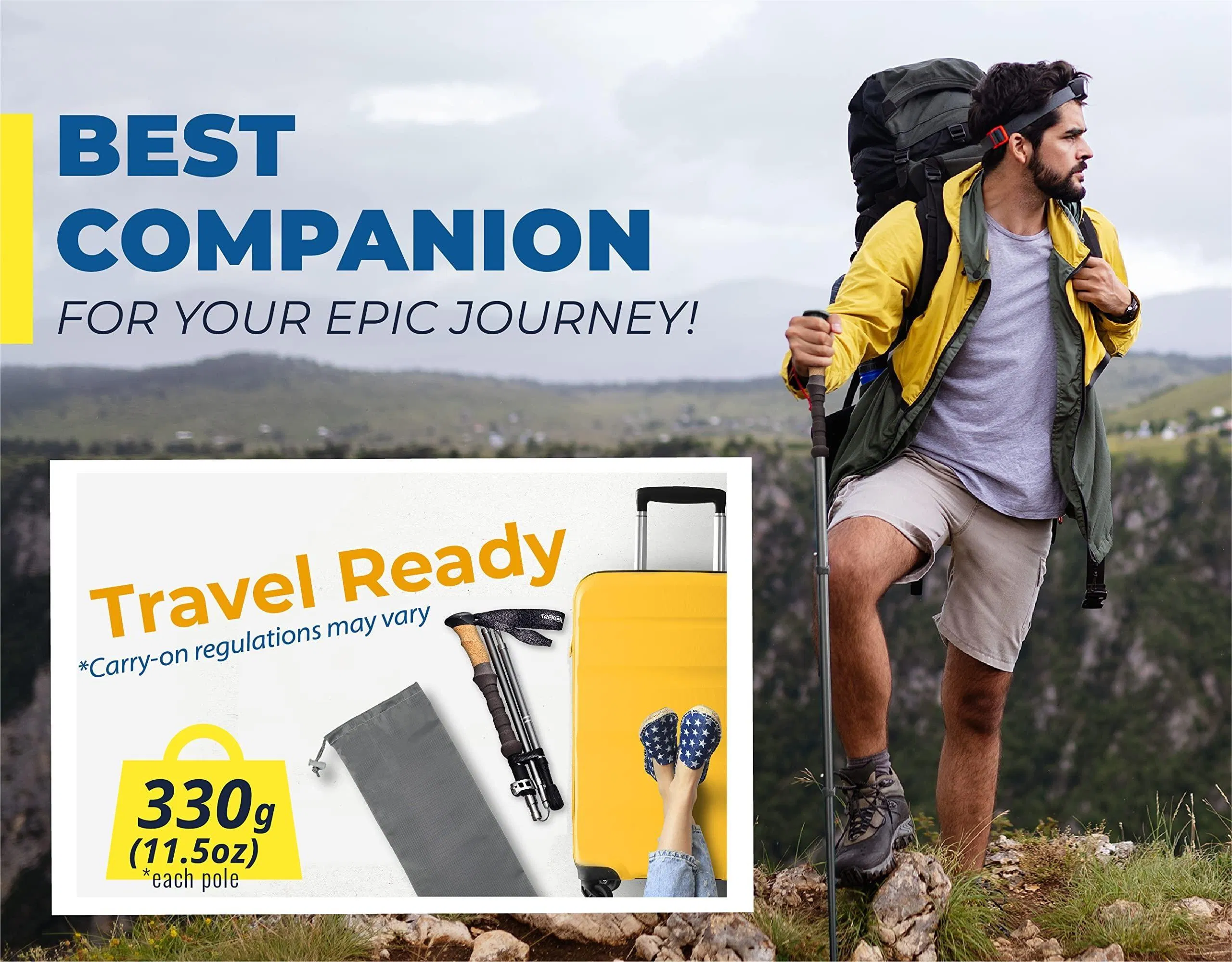 Aluminum Foldable Ultralight Folding Walking Sticks Cork Collapsible Nordic Hiking Trekking Poles