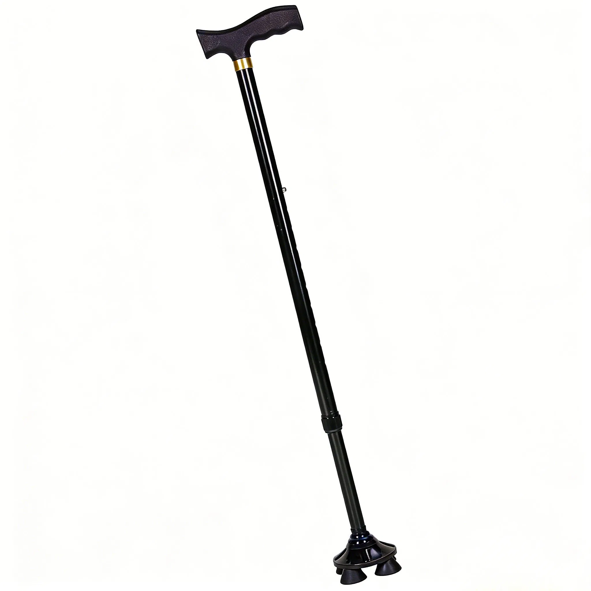 Adjustable 4 Prong Walking Cane for Seniors and Mobility Aid