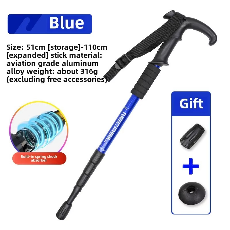 Unisex Carbon Fiber Trekking Poles Adjustable and Foldable Lightweight Design for Hiking and Mountaineering