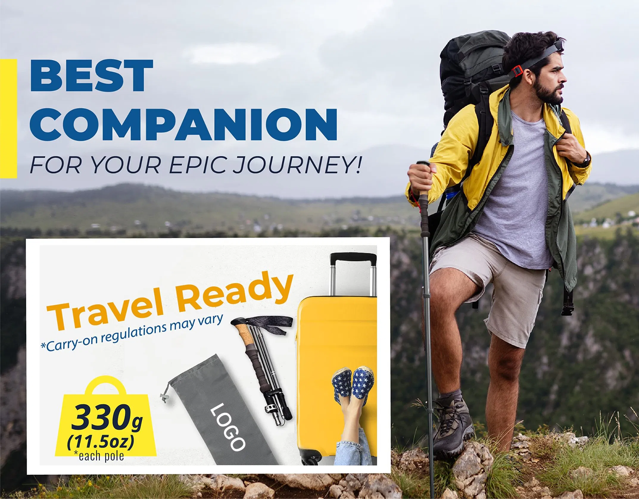 Outdoor Mountain Ultralight Quick Lock Carbon 7075 Aluminum Hiking Folding Trekking Poles