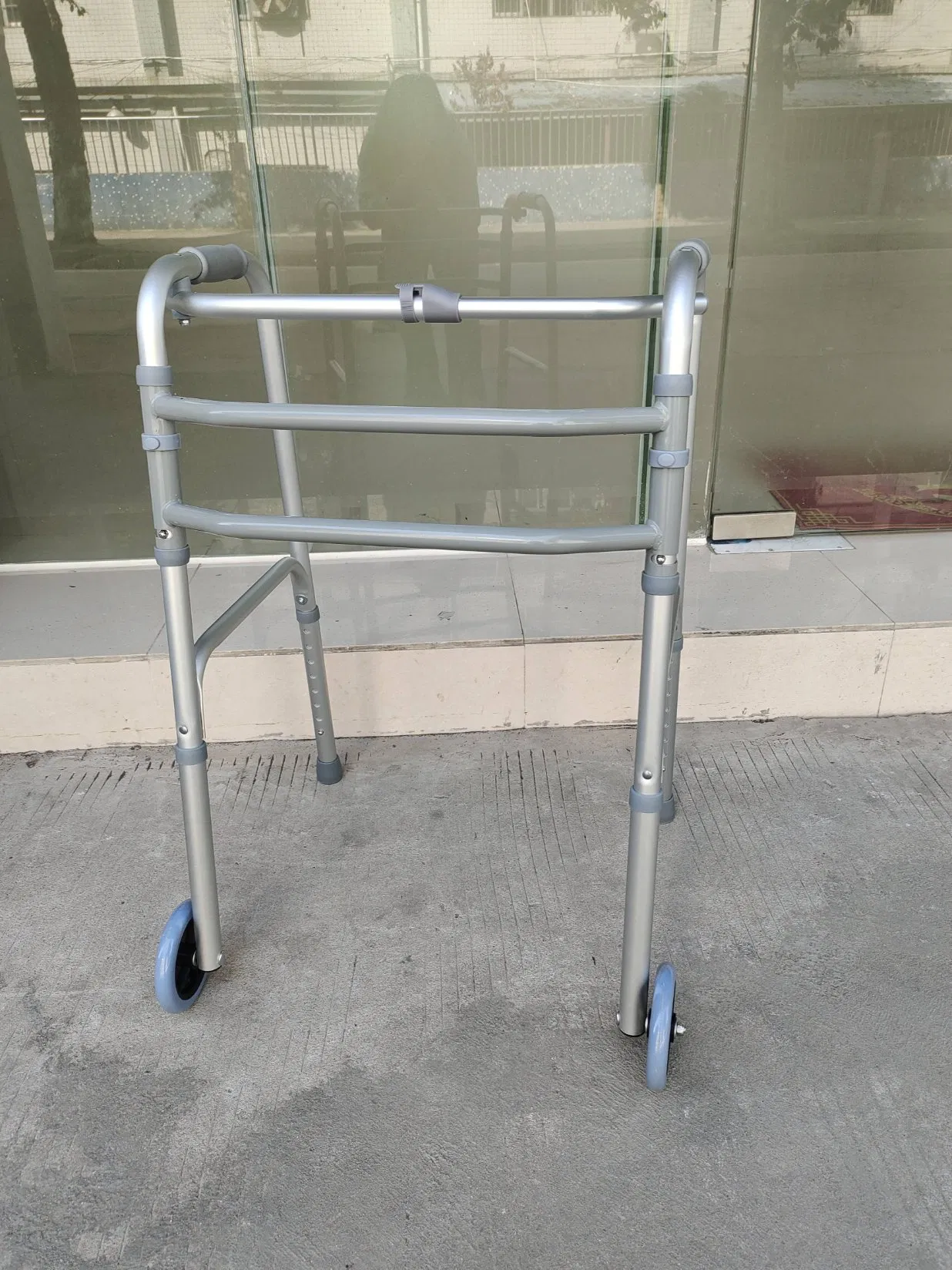 Medical Mobility Fold Walking Aids Frame Patient Surgical Aluminium Walker for Adult Disabled Elderly Seniors People