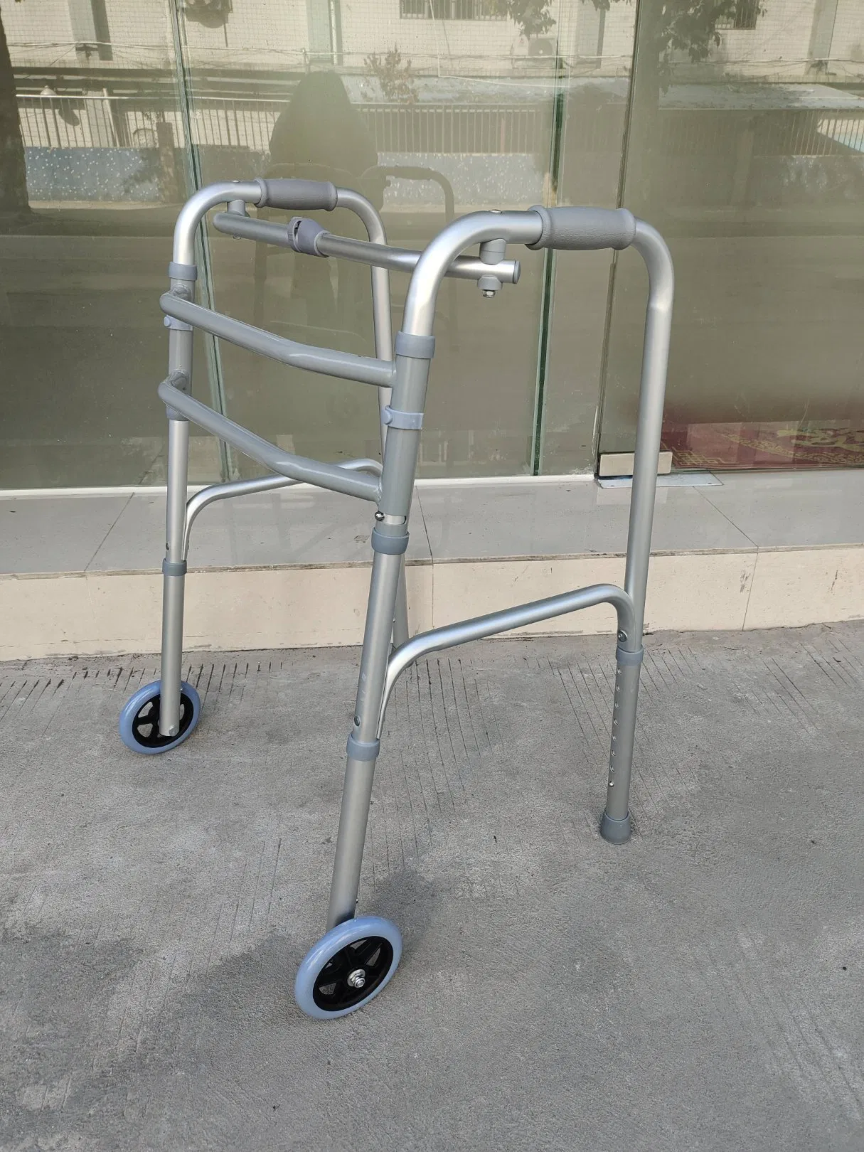 Medical Mobility Fold Walking Aids Frame Patient Surgical Aluminium Walker for Adult Disabled Elderly Seniors People