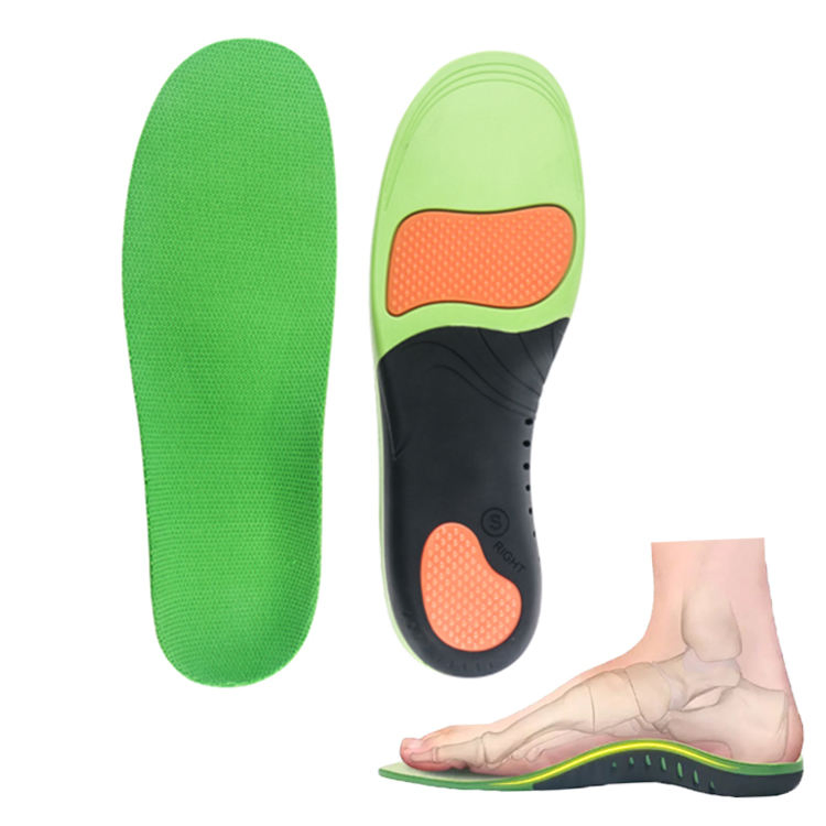 Foot Support Shoe Insole Heel Insert Pad Custom PU Arch Support Sports &amp; Insoles Orthotics Insole Supports