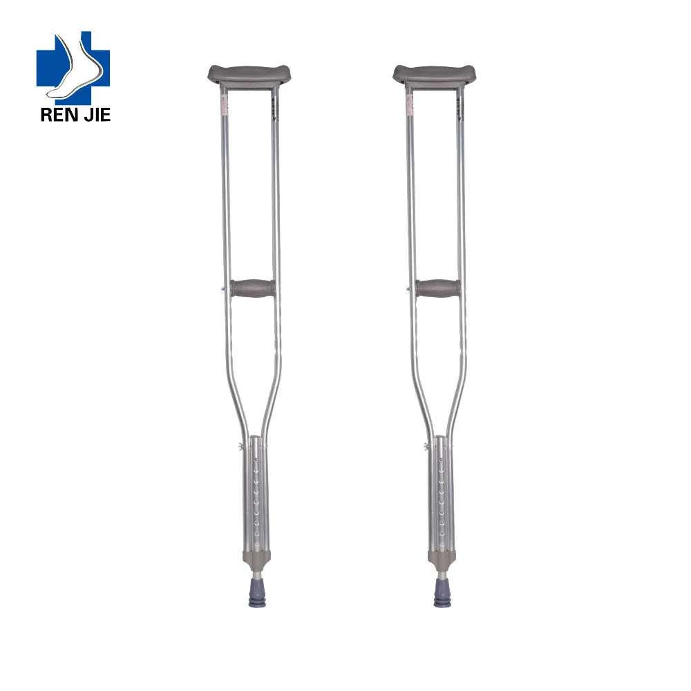 Adjustable Walking Aid Underarm Crutch Basic Adjustable Adult Hospital Aluminum Walking Cane