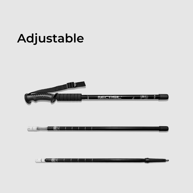 Aluminum Alloy Outdoor Walking Stick Mountain Climbing Adjustable Telescopic Hiking Trekking Poles