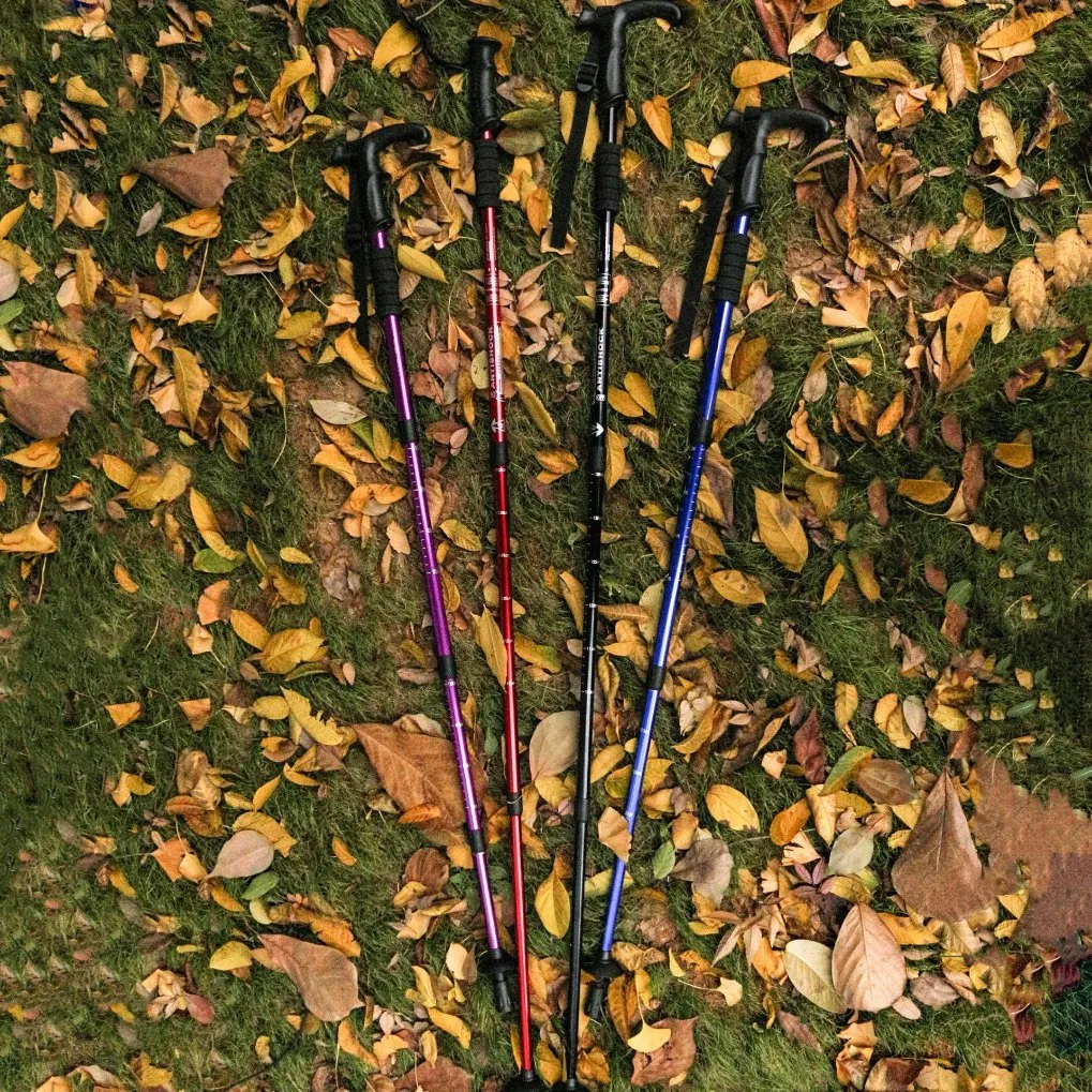 Compact Custom Foldable Aluminum Hiking Poles for Backpacking