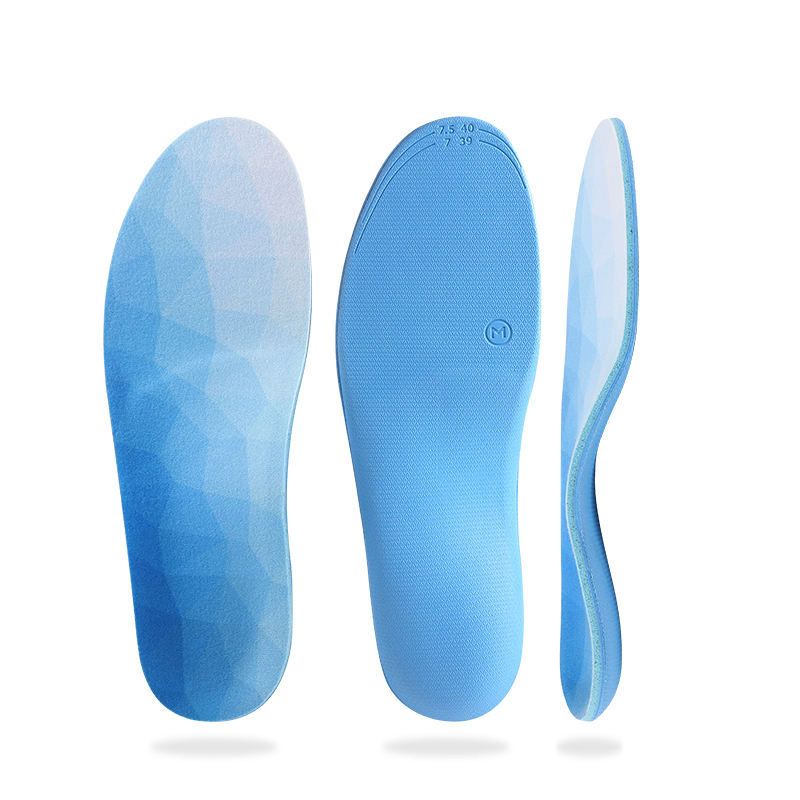 Wholesale Orthotic Flat Foot Corrective Arch Support Unisex Sports Shock Absorption Breathable Tailoring Orthopedic Insoles
