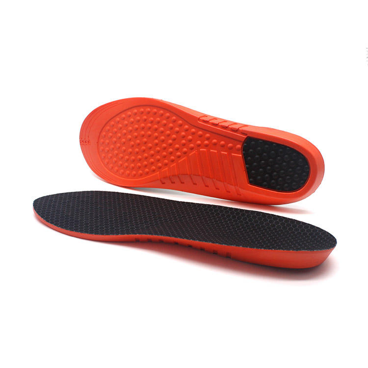 Customized Sports Shoes Shock Absorption Massage PU Foam Plantar Fasciitis Insoles