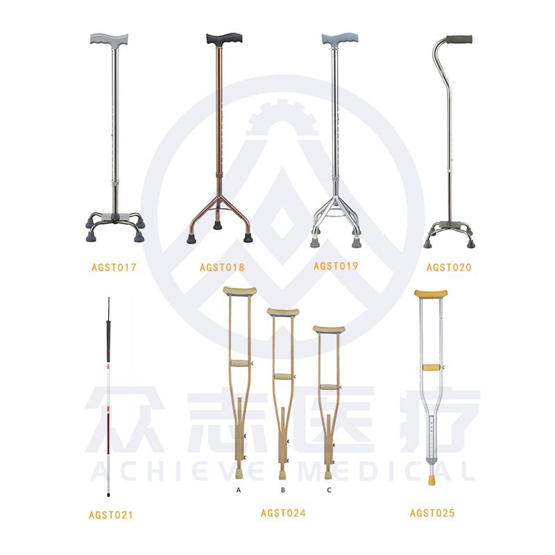 Custom Height Adjustable Walking Health Recover Forearm Crutchesmedical Aluminium for Elbow Crutch