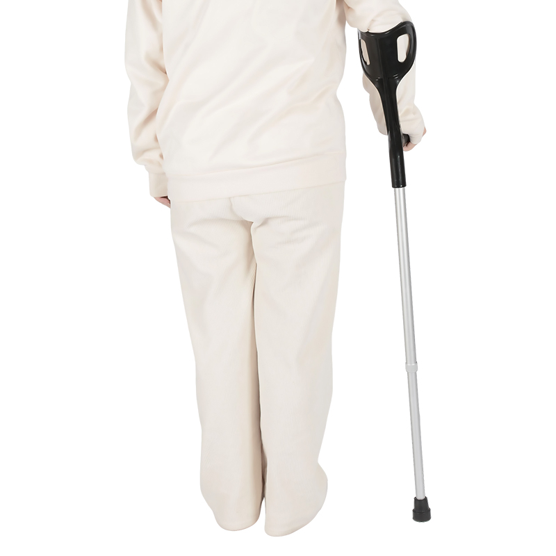 Factory Hot Selling Lightweight Aluminum Alloy Elbow Crutch with Adjustable Height and Non-Slip Crutch