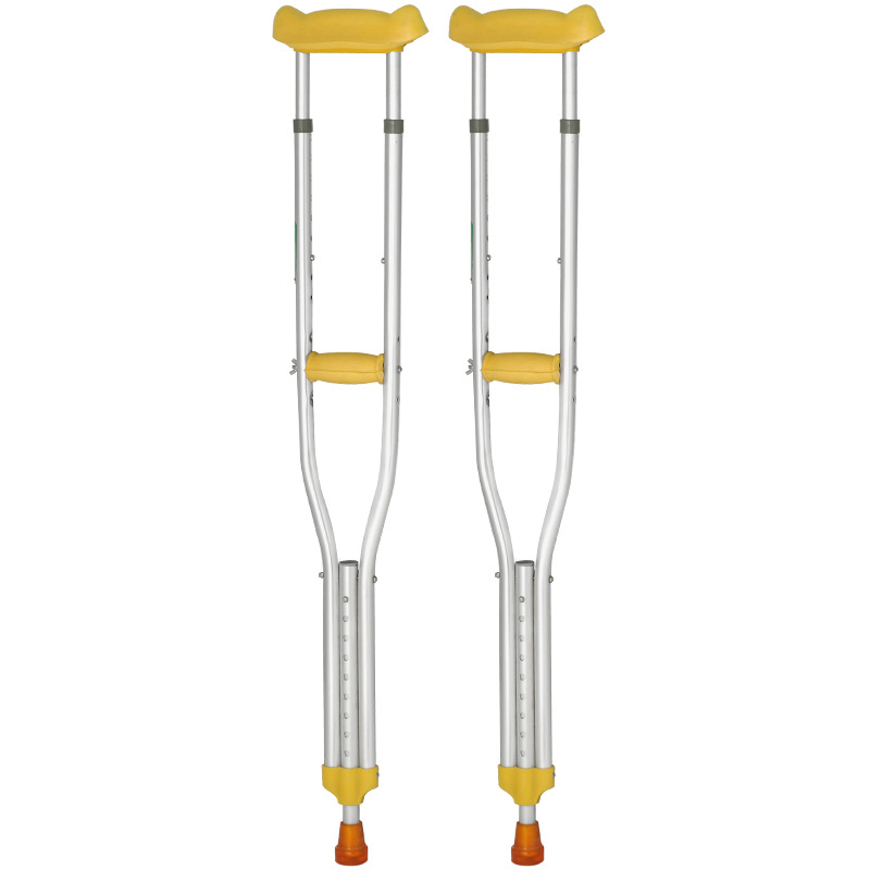 Disabled Adjustable Walking Push-Button Medical Armpit Crutch Underarm Crutches