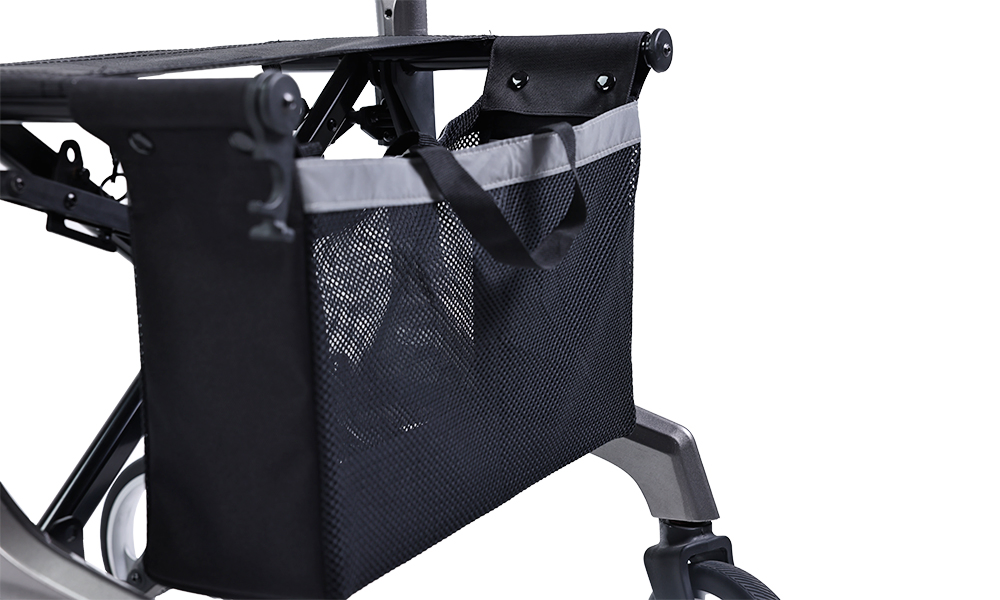 Tecforcare Elderly Care Product Rollator Walker with Seat Mobility Aid Rollator Walker Wheelchair Healthcare Equipment