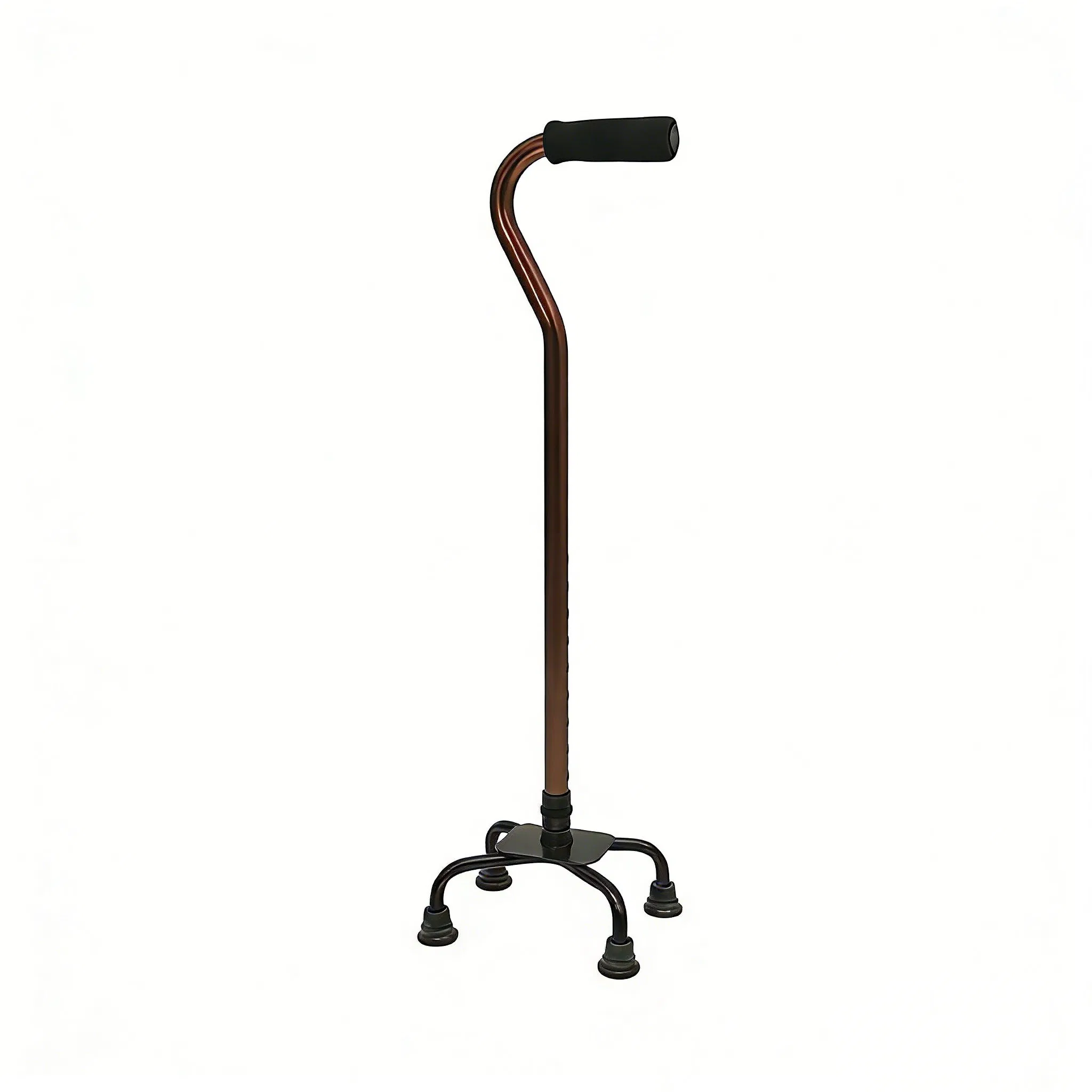 Adjustable Aluminum Quadruple Cane for Seniors and Mobility Assistance