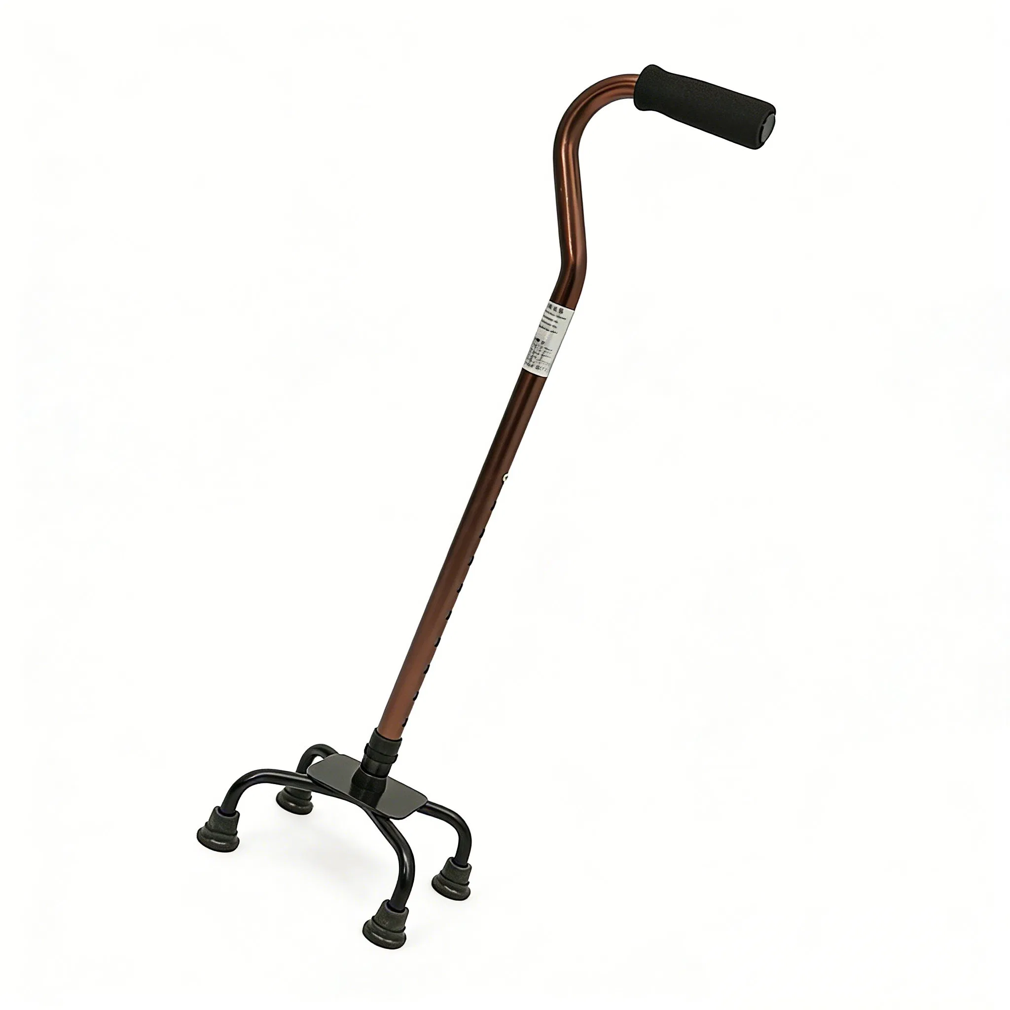 Versatile 4 Prong Cane with Aluminum Frame for Safety
