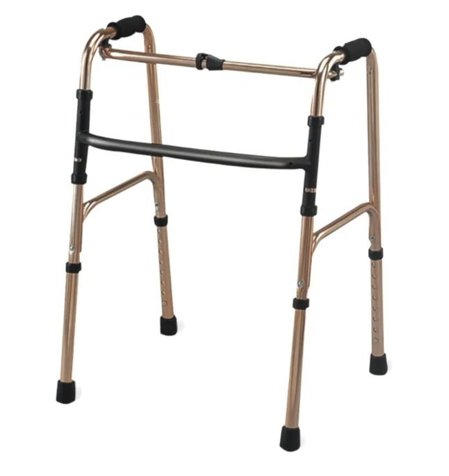6-Wheel Walking Aid for Elderly Adults with Comfortable Seat