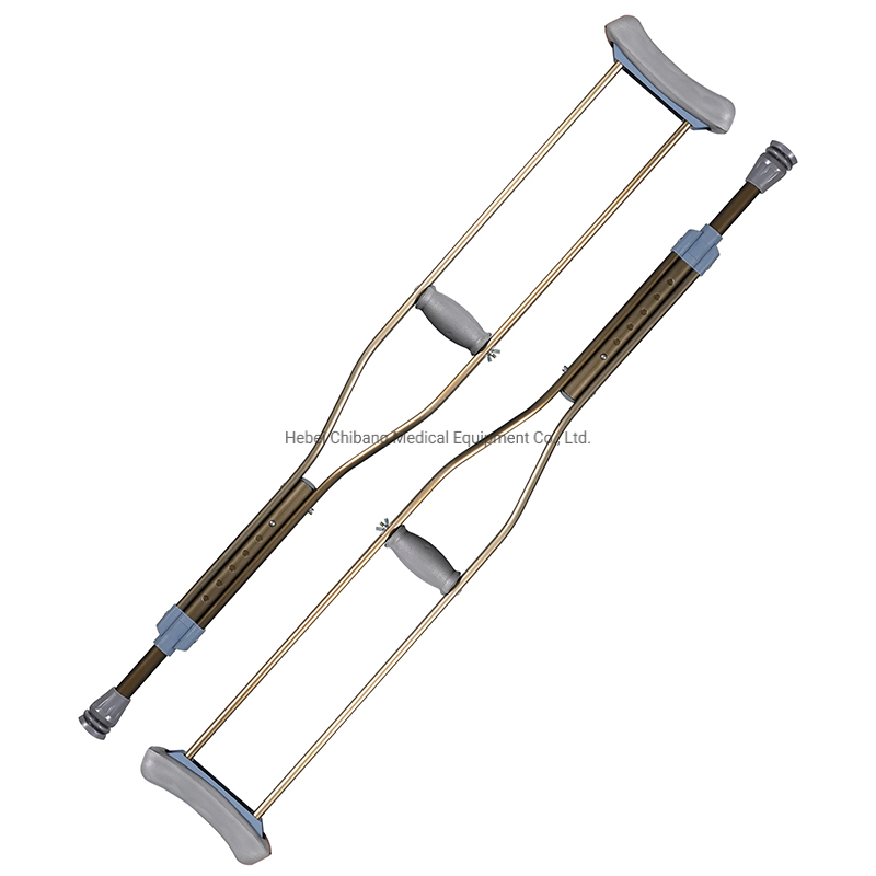 Lightweight Walking Stick Aluminum Alloy Underarm Crutch for Patient Care