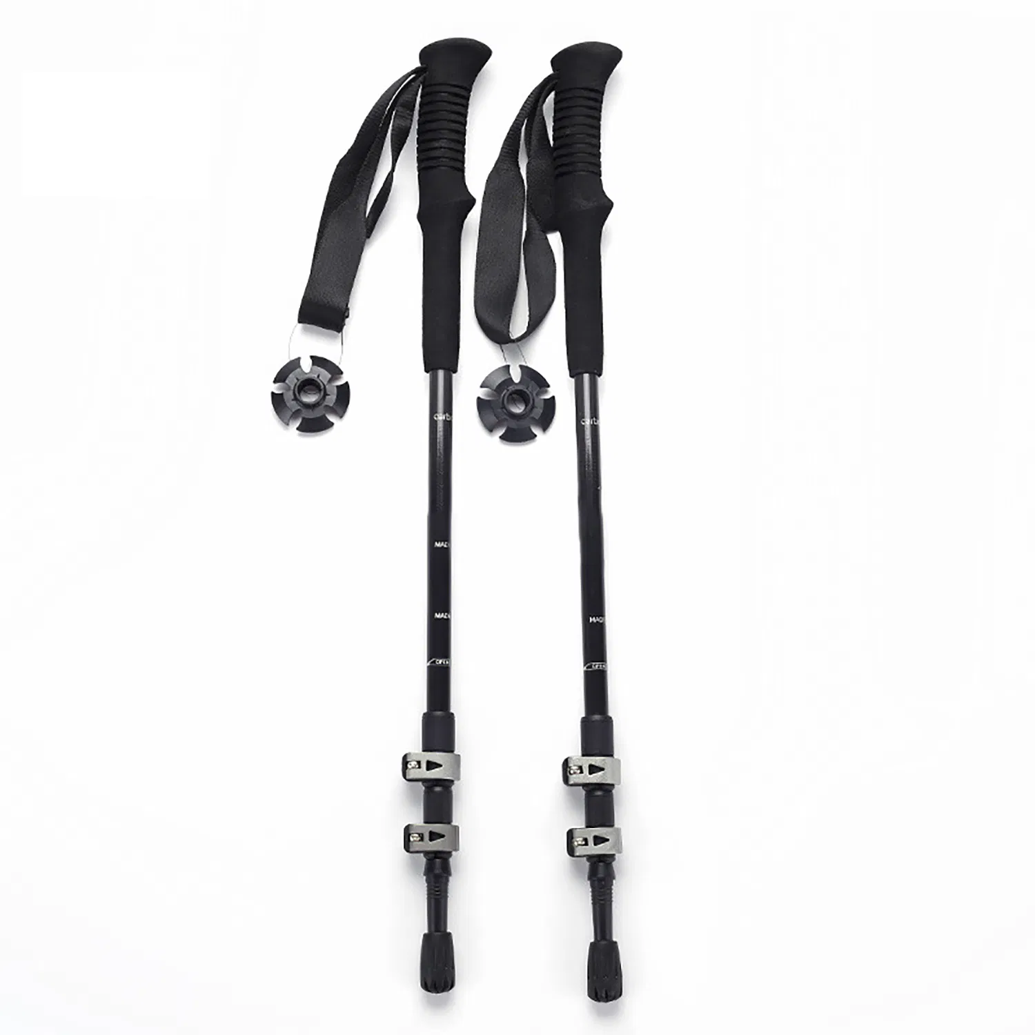 New Carbon Fiber Three-Section External Locking Trekking Pole