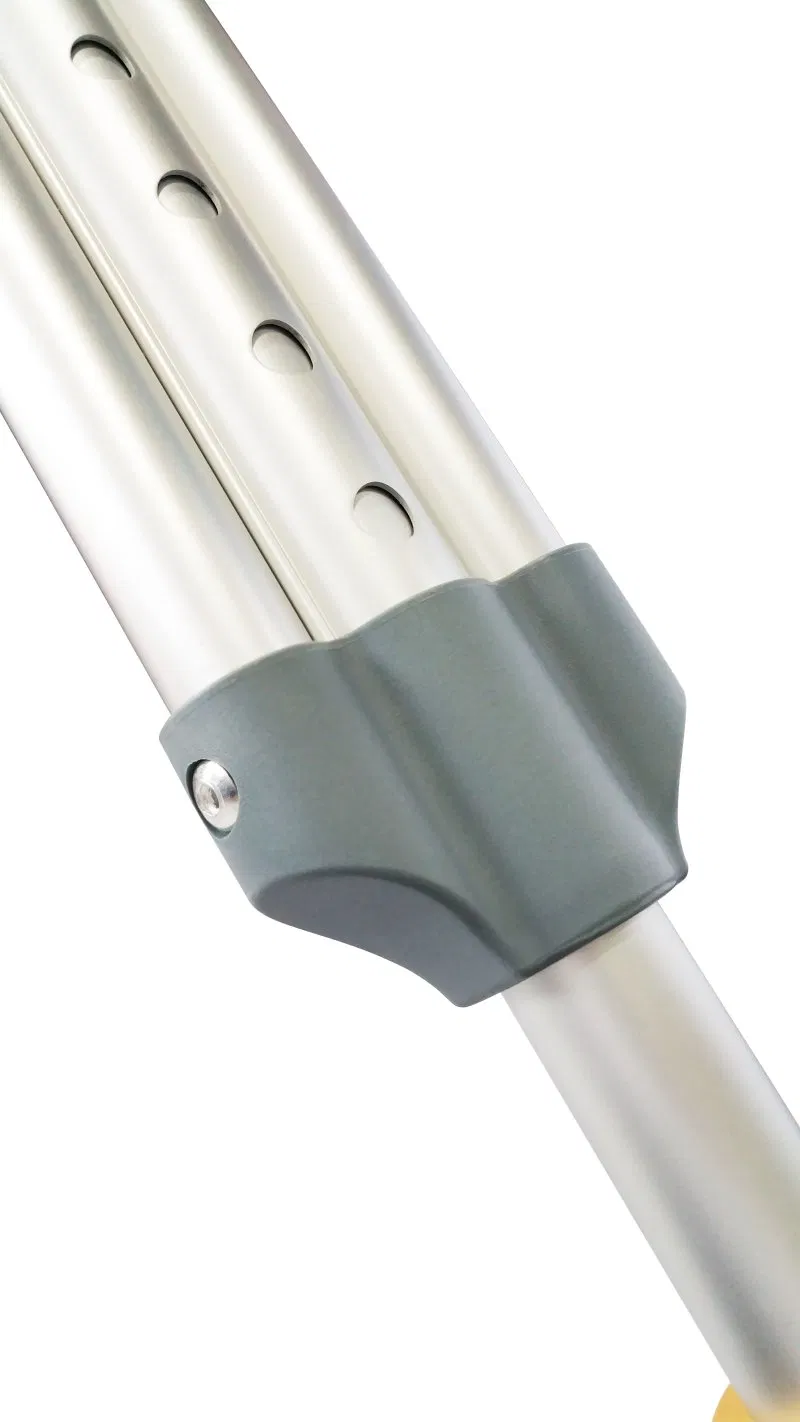 Lightweight Aluminum Underarm Elbow Crutches Adjustable Elderly Underarm Crutches Walking Aids for Disabled