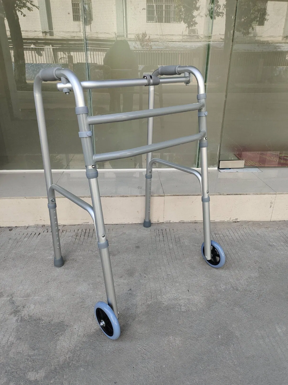 Medical Mobility Fold Walking Aids Frame Patient Surgical Aluminium Walker for Adult Disabled Elderly Seniors People