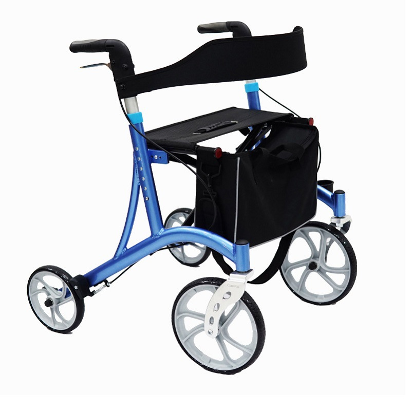 Seniors' Favorite: Heavy Duty 8-Inch Wheel Rollator Walker