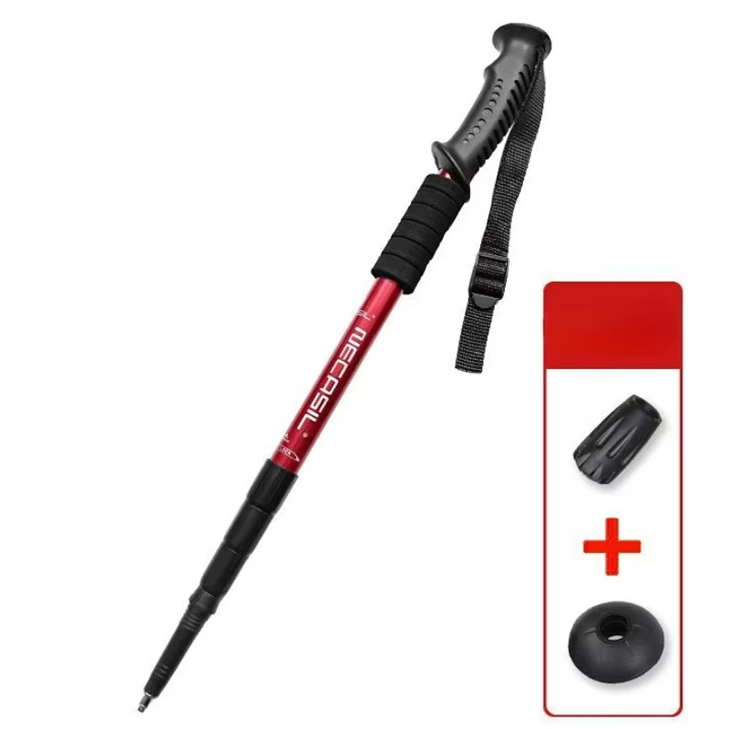 Adjustable Ultralight Trekking Poles Aluminium Alloy Walking Stick Trail Running Hiking Alpenstock Folding Trekking Pole