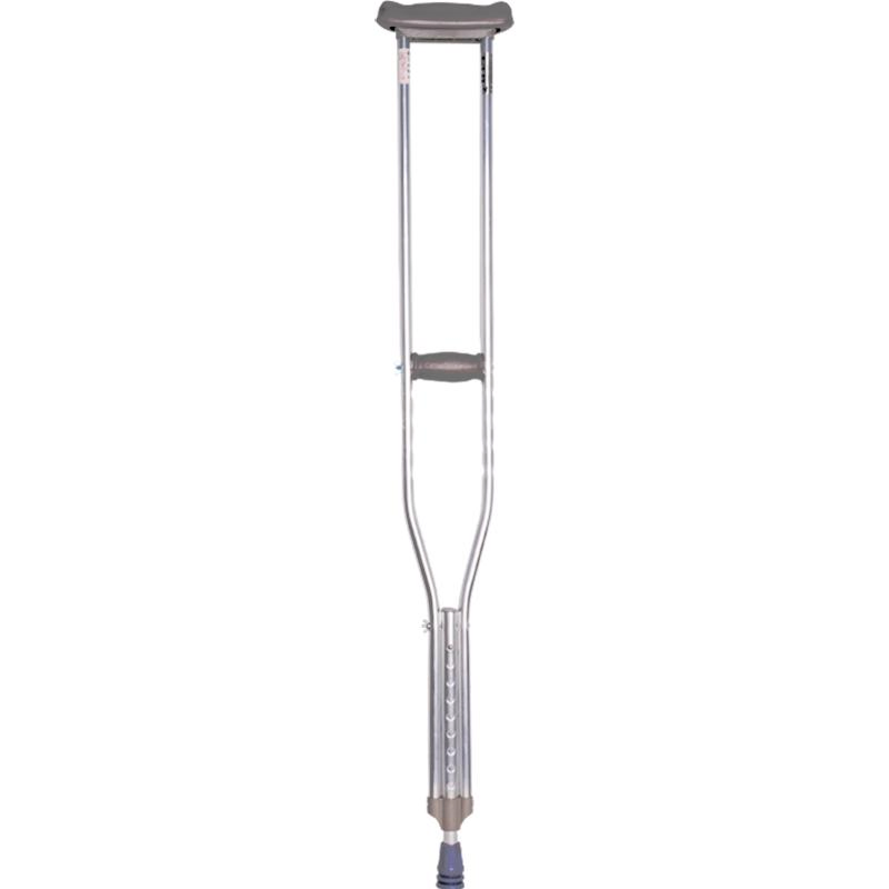 Aluminum Alloy Underarm Crutches Medical Portable Comfortable Adjustable Axillary Walking Aid