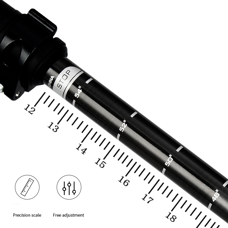 Lightweight Telescopic Anti-Shock Carbon Fiber Trekking Pole for Hiking