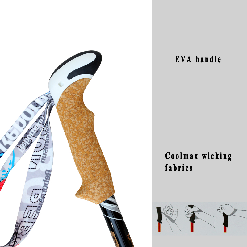 EVA Grip Carbon Fiber Trekking Pole/Hiking Stick/Walking Pole