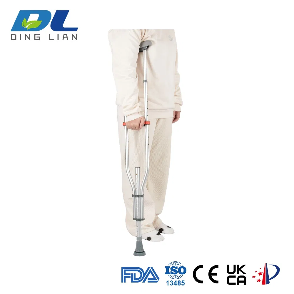 Lightweight Medical Crutches for Adults - Comfort-Fit Adjustable Underarm Crutches with Durable Aluminum Frame