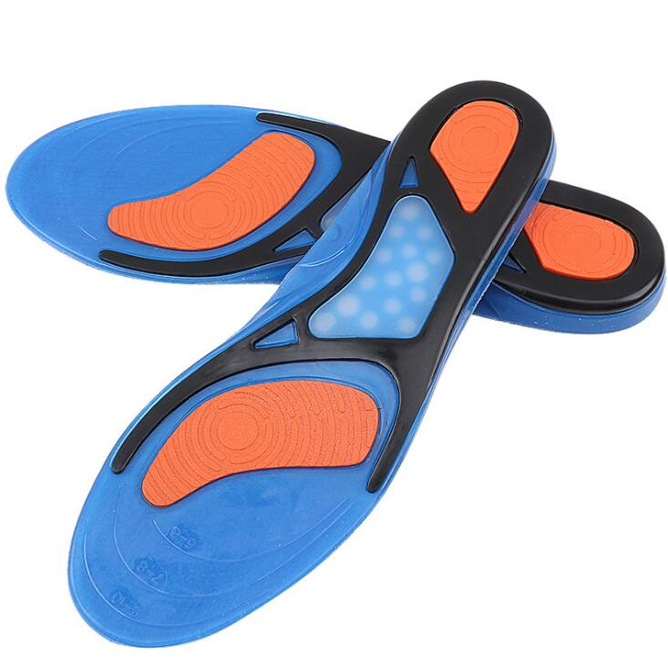 Soft Comfortable Arch Support Shock Absorption Gel Sport Massage Antislip Man and Women Silicon Insole
