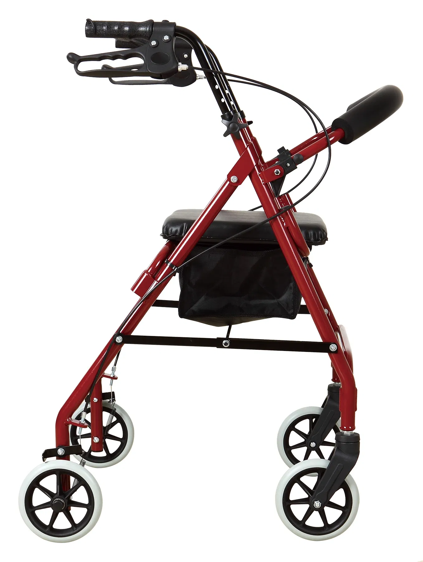 Hot Selling 4 Wheels Folding Rollator Walker with Seat for The Elderly