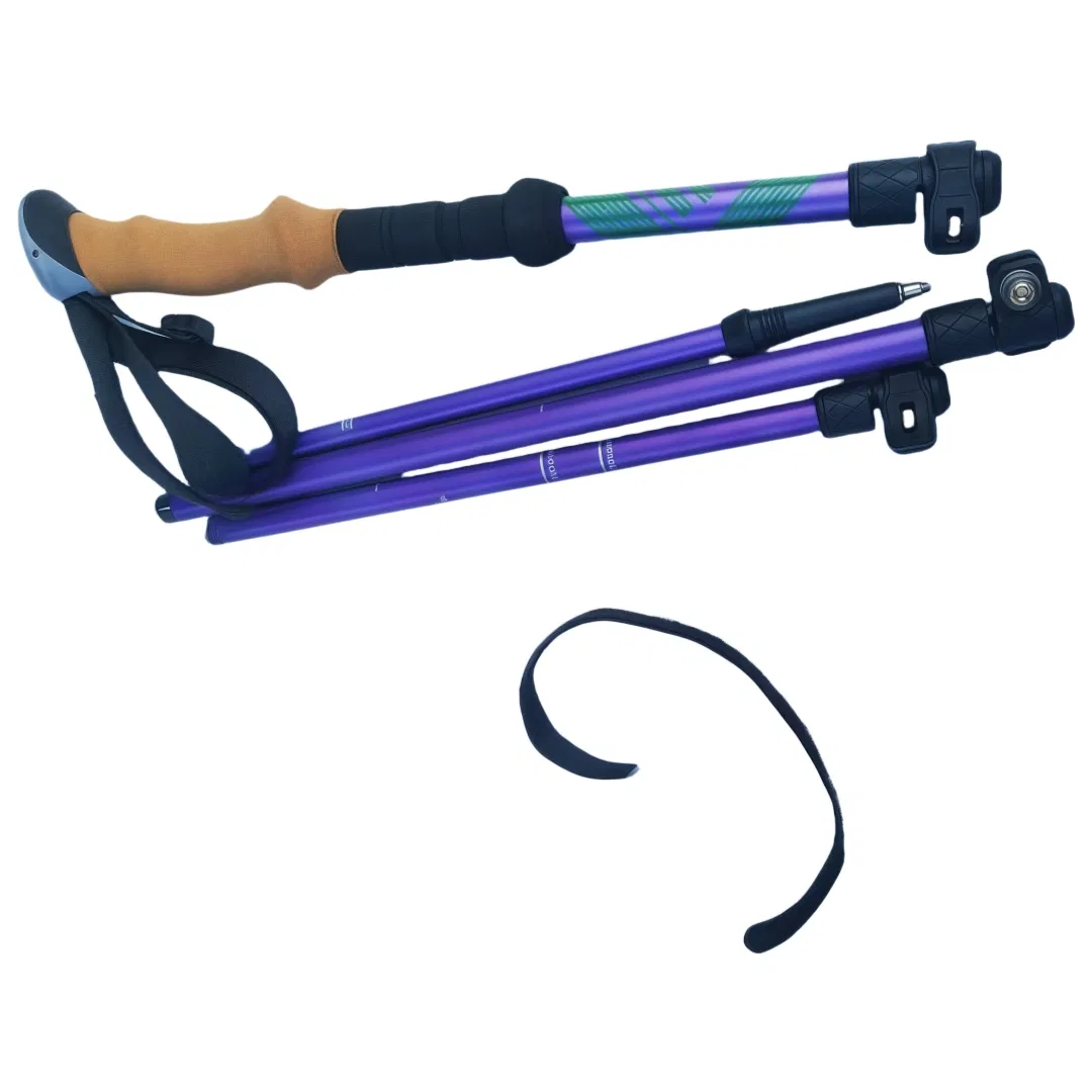 Outdoor Hiking Sticks Folding Trekking Poles Manufacturer