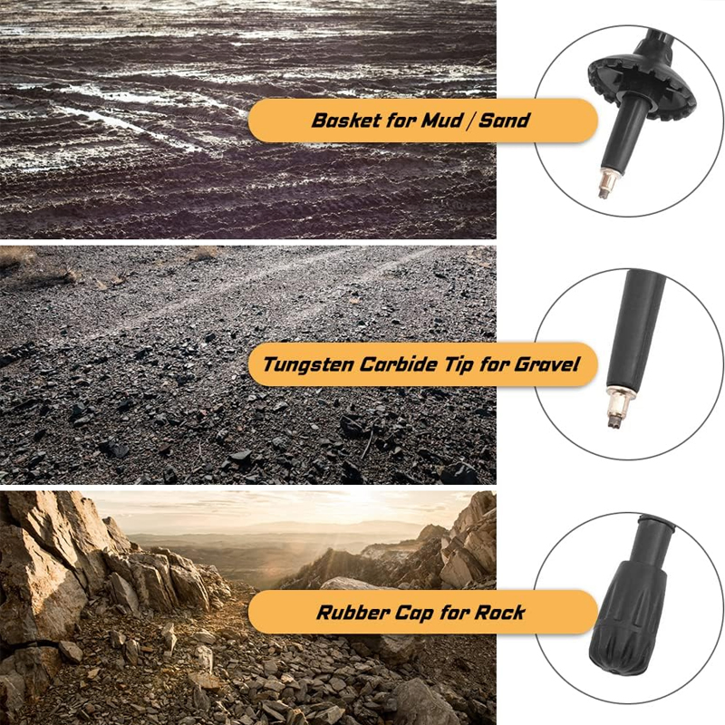 Foldable Hiking Poles for Easy Carrying and Storage - Lightweight Design