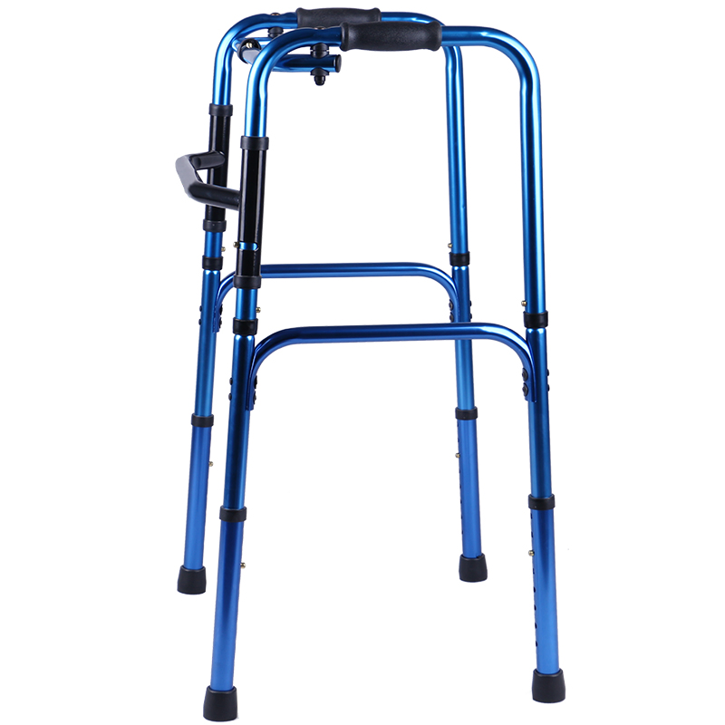Aluminum Folding Mobility Walker for Seniors' Home Rehabilitation Needs