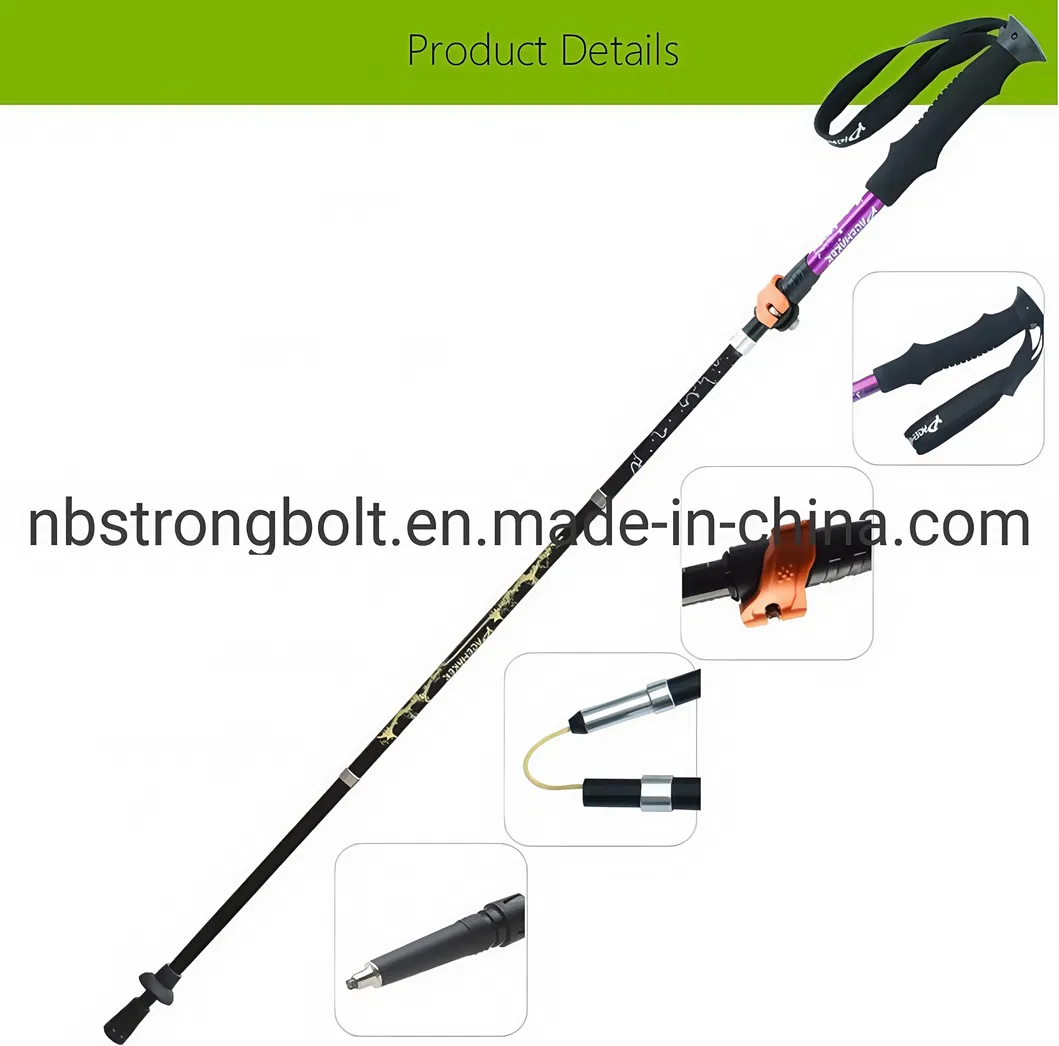 Outdoor Hiking Sticks Folding Trekking Poles