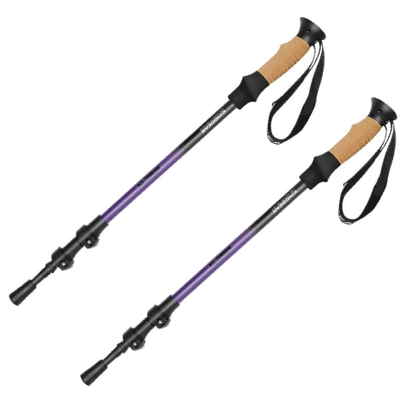 Trekking Poles Walking Sticks Telescopic Ultralight Premium Adjustable with Quick Lock Hiking Cane