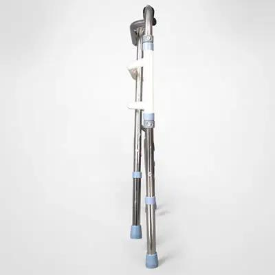 High Quality Folding Portable Medical Mobility Frame Walker Walking Aids The Elderly Crutch Aluminum Alloy Bright Walker