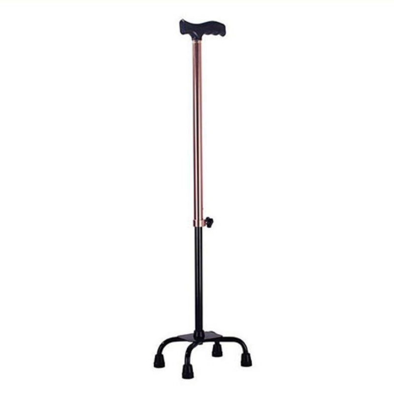 Adjustable Outdoor Aluminum Foldable Elderly Gift Walking Sticks Walking Aid Quad Canes for Men Women