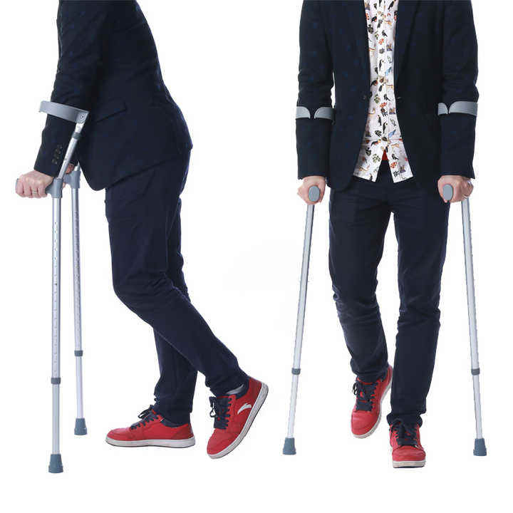 Rehabilitation Old Man Walking Stick Aluminum Alloy Forearm Crutch Cheap Elbow Cane