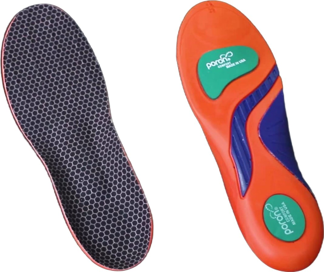 High-Elastic Poron Orthotic Insoles - Shock Absorption &amp; Torsion Resistance for Sports &amp; Custom Orders